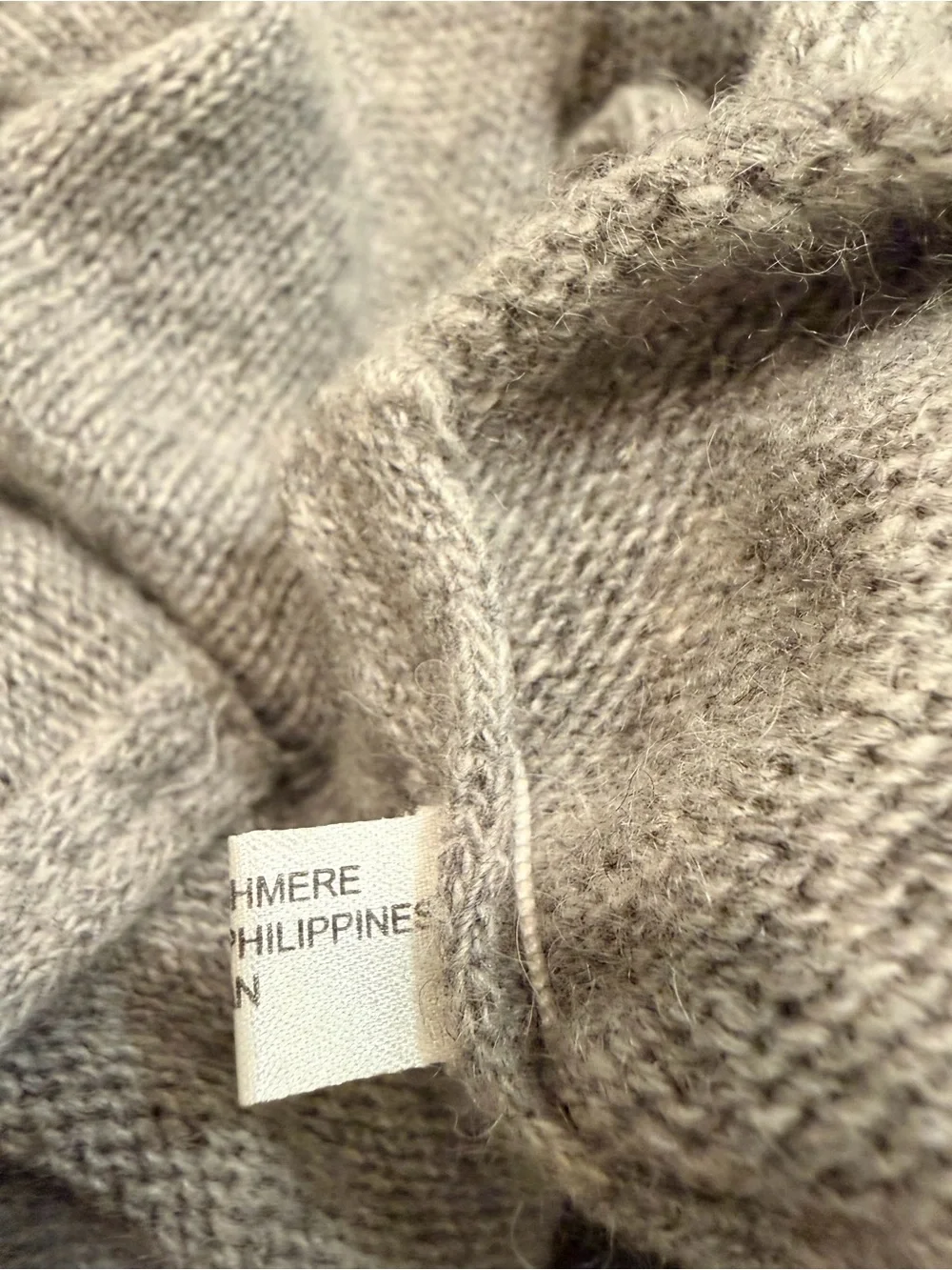 Portolano 100% Cashmere Long Ruched Gloves Heather Gray NWOT